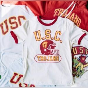 Men’s Homefield USC Trojans Ringer Tee Medium EUC Vintage Style